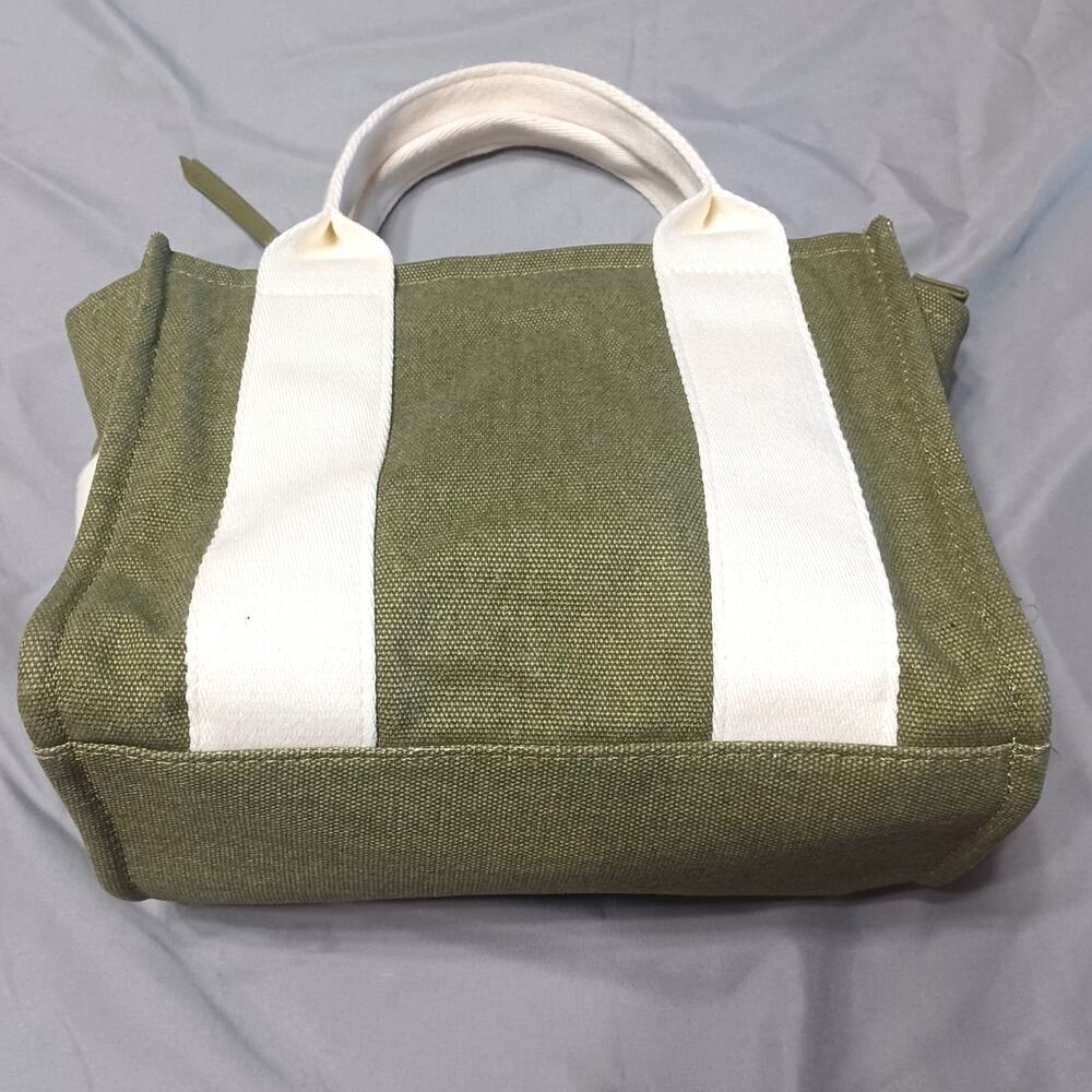 Universal Thread Olive Green Mini Boxy Canvas Tote Bag